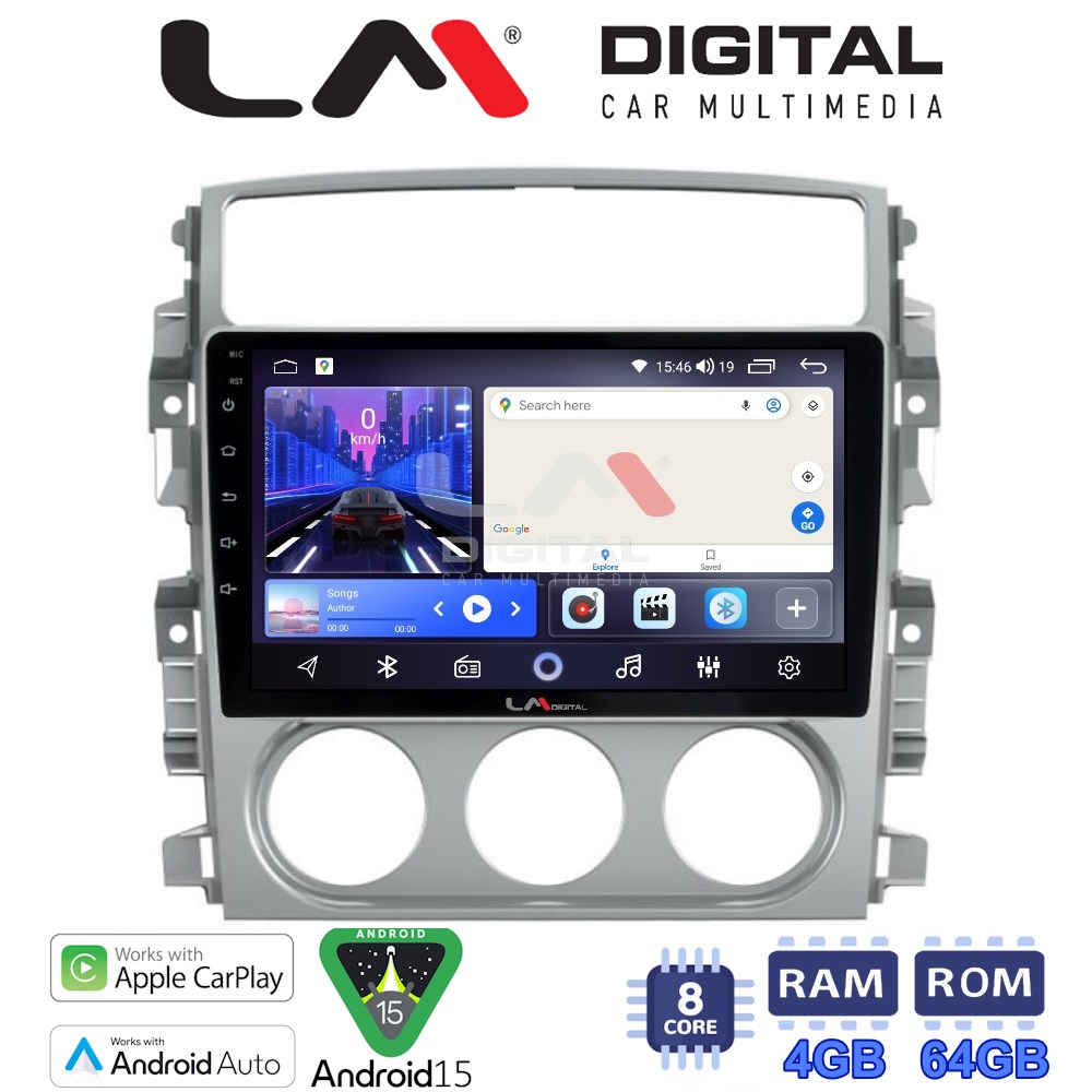 LM Digital - LM ZK8641 GPS Οθόνη OEM Multimedia Αυτοκινήτου για SUZUKI LIANA 2001>2008 (CarPlay/AndroidAuto/BT/GPS/WIFI)