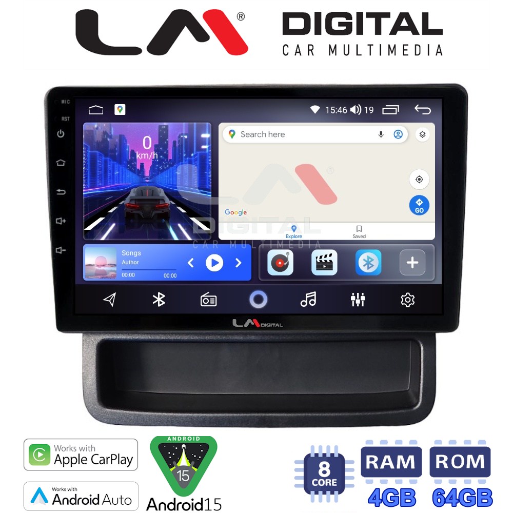 LM Digital - LM ZK8893 GPS Οθόνη OEM Multimedia Αυτοκινήτου για Opel Vivaro - Renault Trafic - Nissan Primastar 2010 > 2014 (CarPlay/AndroidAuto/BT/GPS/WIFI)