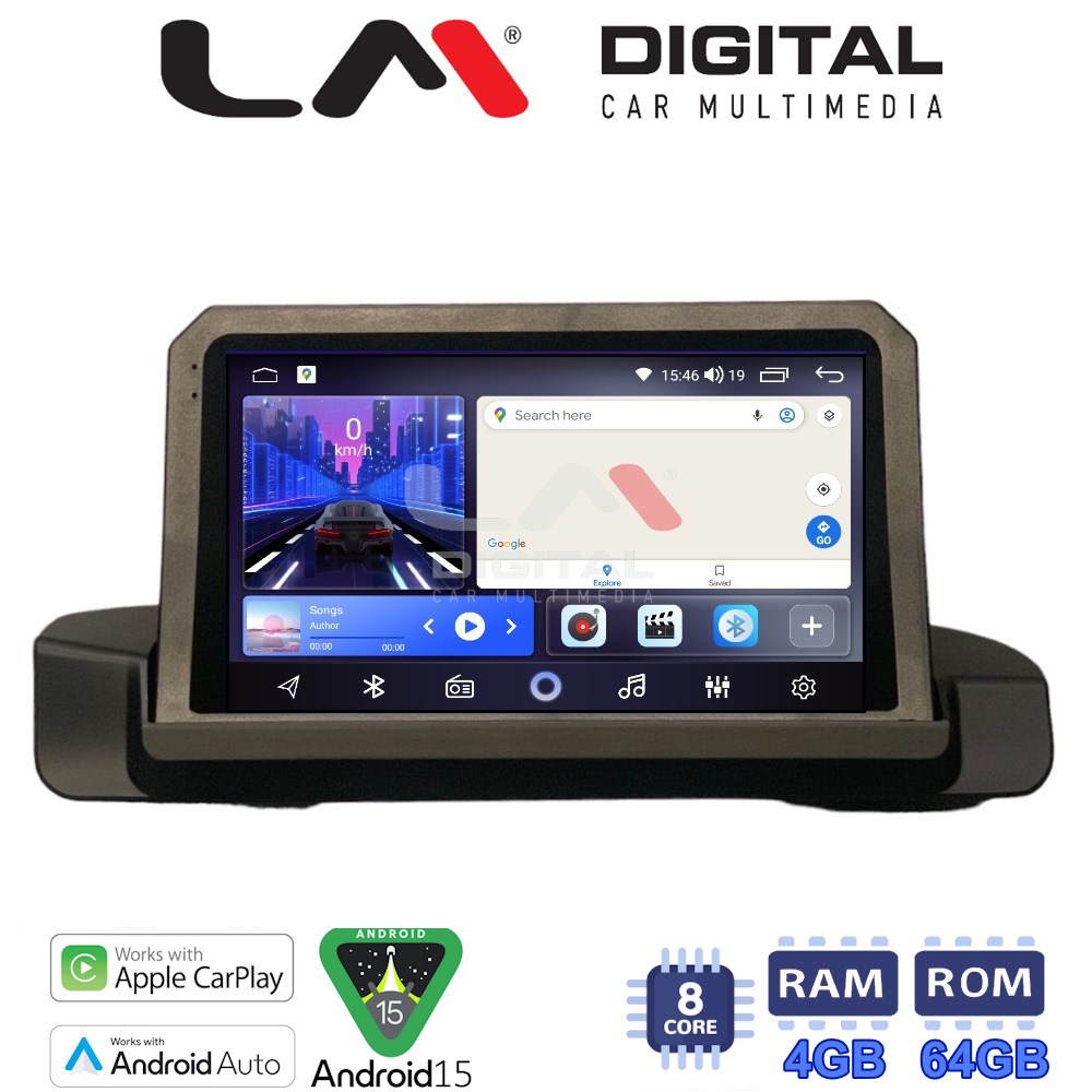 LM Digital - LM ZK8895 GPS Οθόνη OEM Multimedia Αυτοκινήτου για BMW 3 series (E90-91-92) 2005-2012 (CarPlay/AndroidAuto/BT/GPS/WIFI)