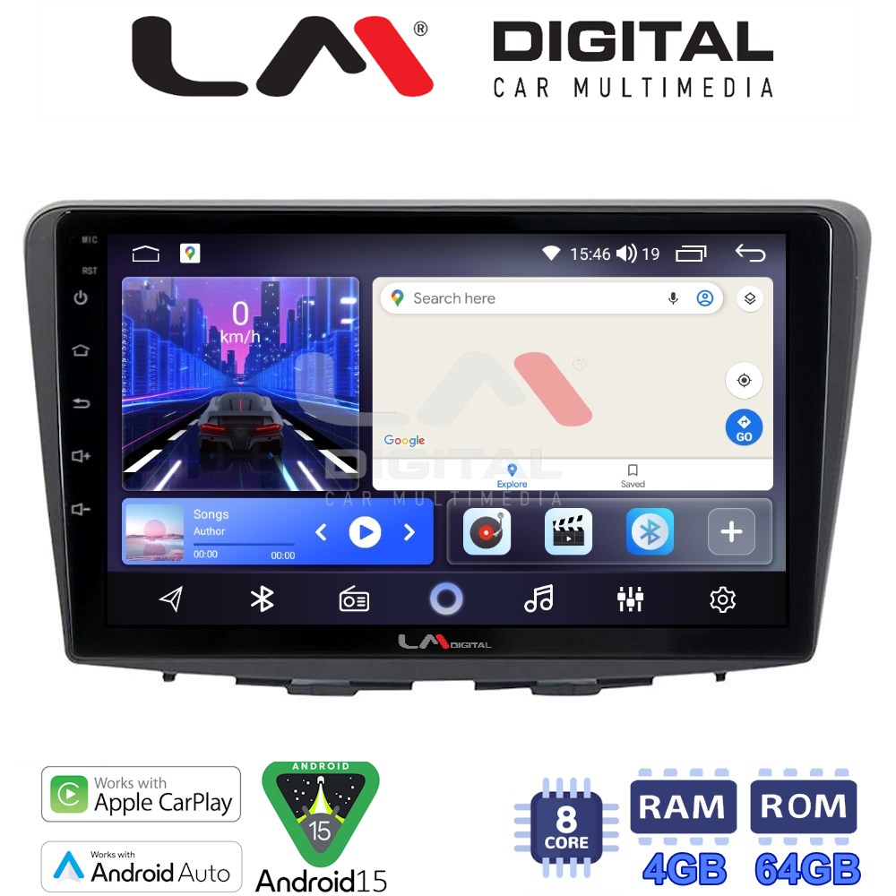LMZK8955 LM Digital - LM ZK8955 GPS Οθόνη OEM Multimedia Αυτοκινήτου για Suzuki Baleno 2015 > (CarPlay/AndroidAuto/BT/GPS/WIFI) - Image 1