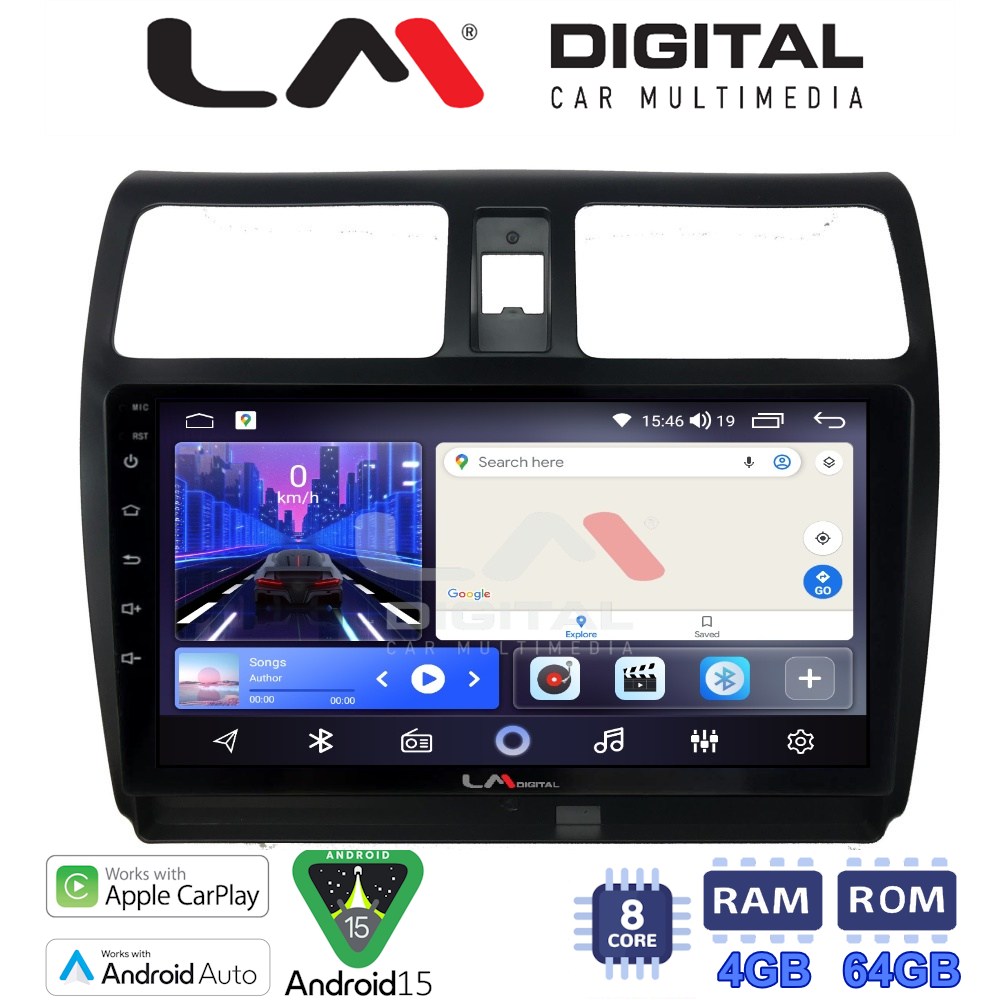 LM Digital - LM ZK8978 GPS Οθόνη OEM Multimedia Αυτοκινήτου για SUZUKI SWIFT 2005 > 2010 (CarPlay/AndroidAuto/BT/GPS/WIFI)