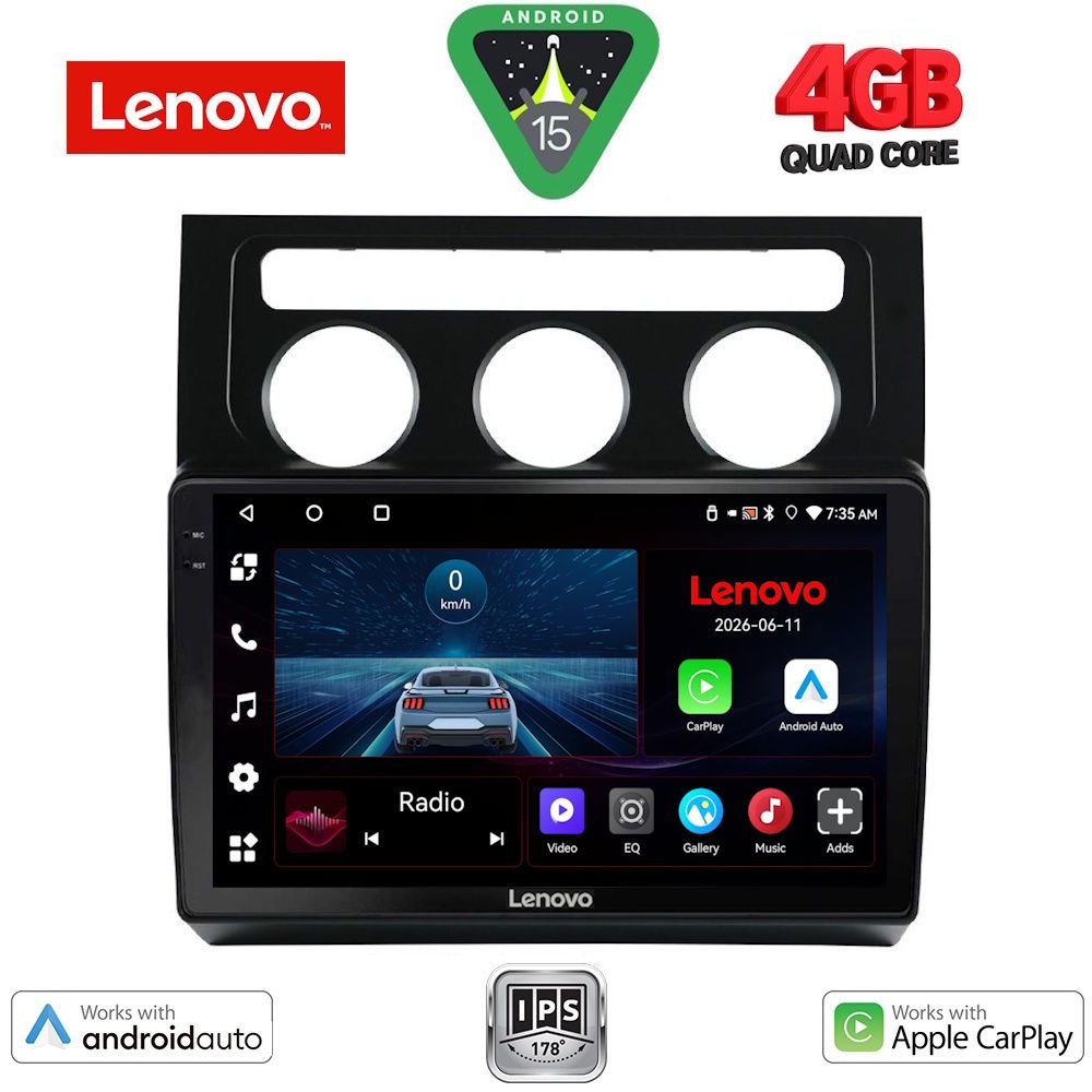 LENOVO LVE 8767_CPAA CLIMA (10inc) MULTIMEDIA TABLET for VW TOURAN mod. 2003-2010