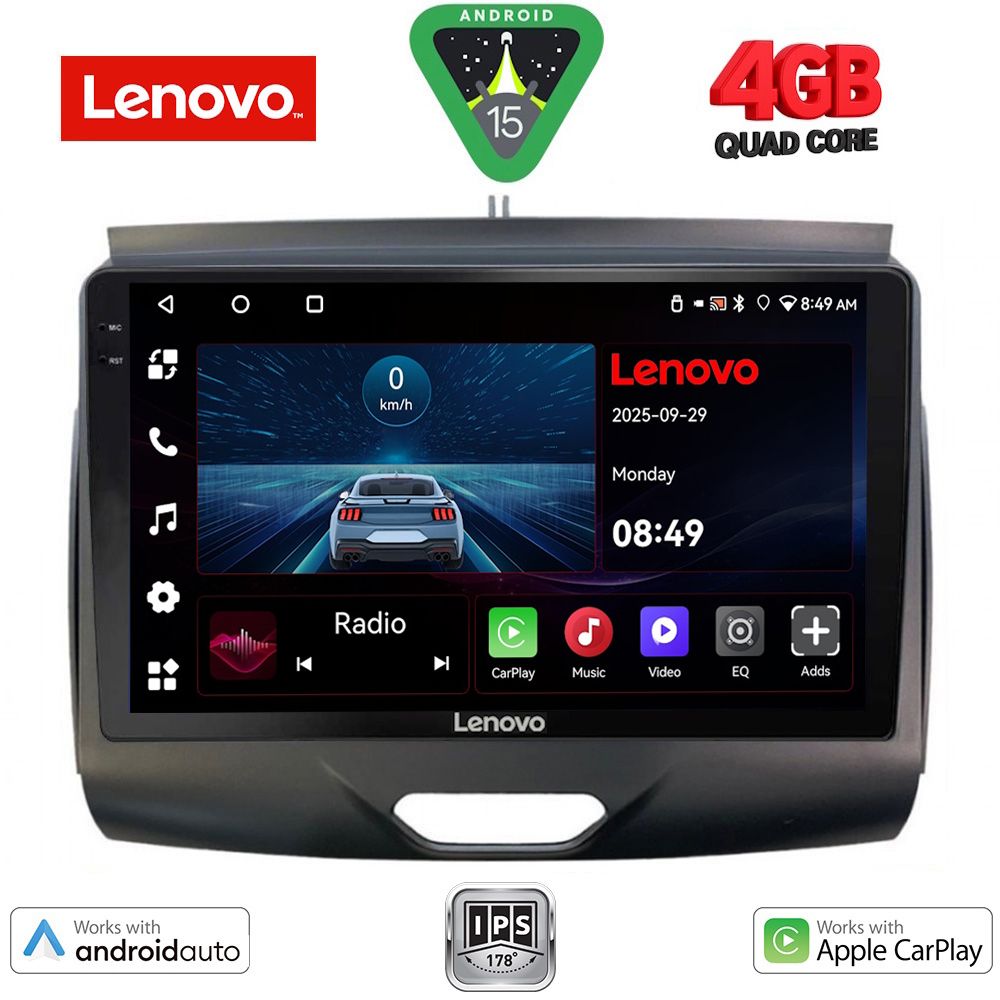 LVE8172B_15 LENOVO LVE 8172B_CPAA (9inc) MULTIMEDIA TABLET for FORD RANGER mod. 2015-2018 - Image 1