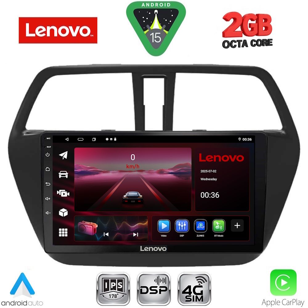 LVF5689_15_ LENOVO LVF 5689_CPA (9inc) MULTIMEDIA TABLET for SUZUKI SX4 S-CROSS mod. 2014-2021 - Image 1