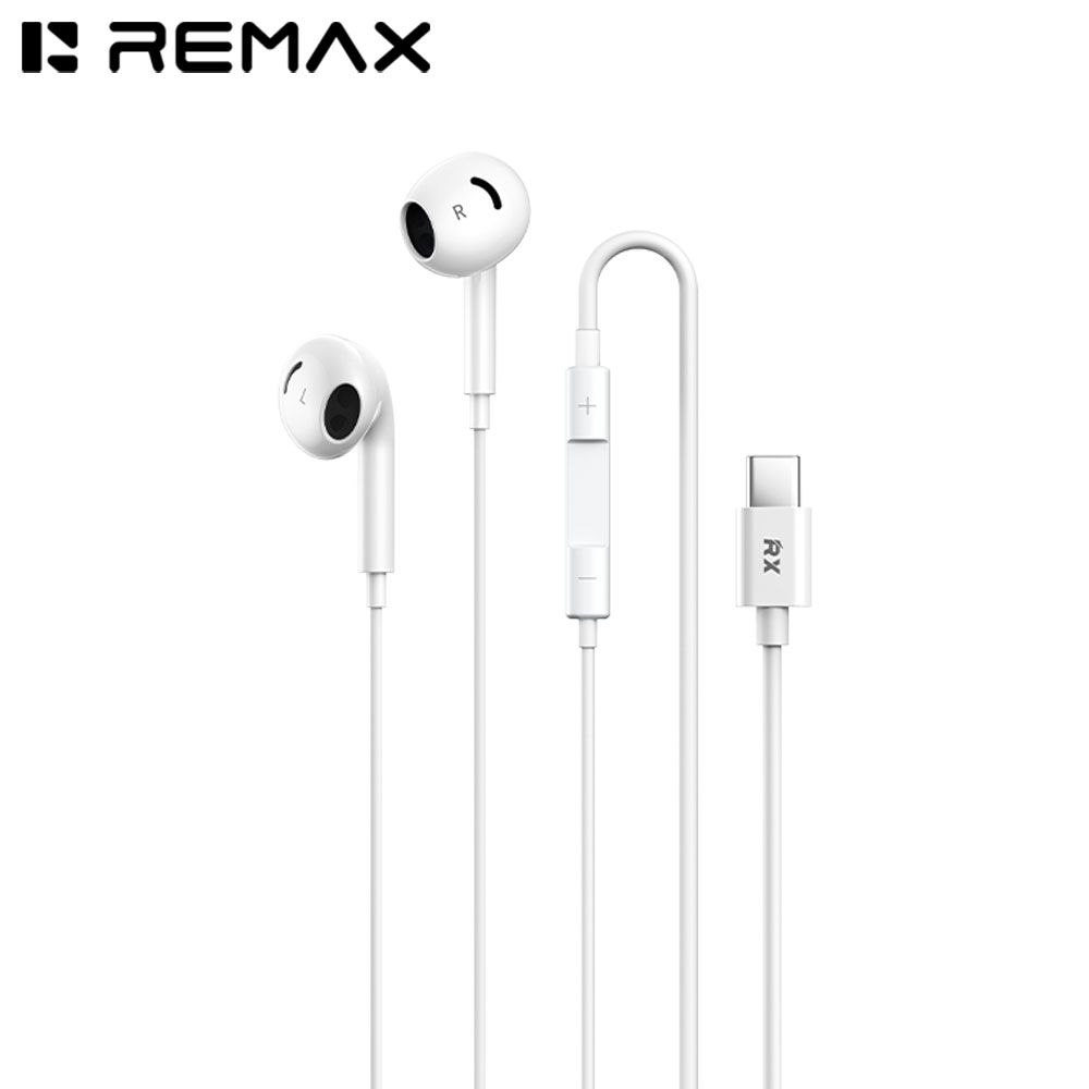 REMAX_RM06A_type-c_01 REMAX RM-06A (WHITE) IN EAR HEADPHONE (TYPE-C) - Image 1