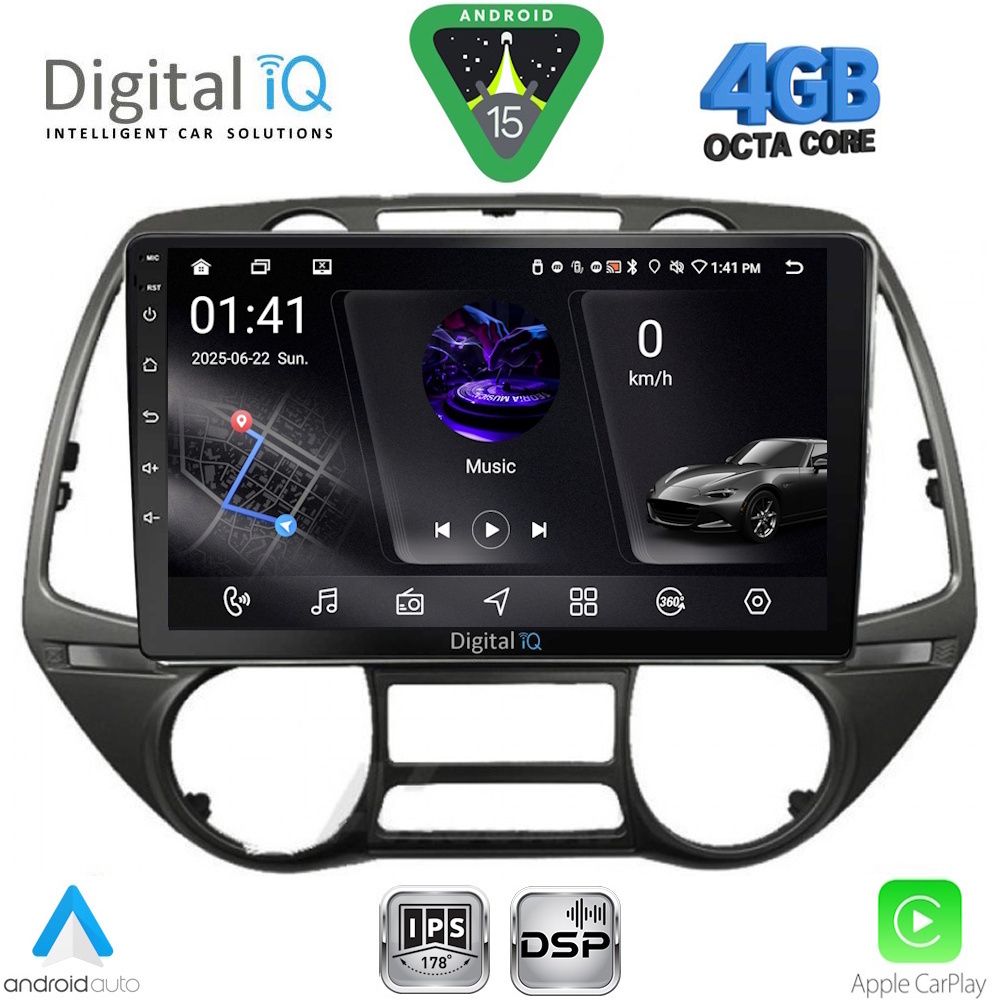 DIGITAL IQ RSG 6226_CPA  (9inc) MULTIMEDIA TABLET for HYUNDAI i20 mod. 2008-2014