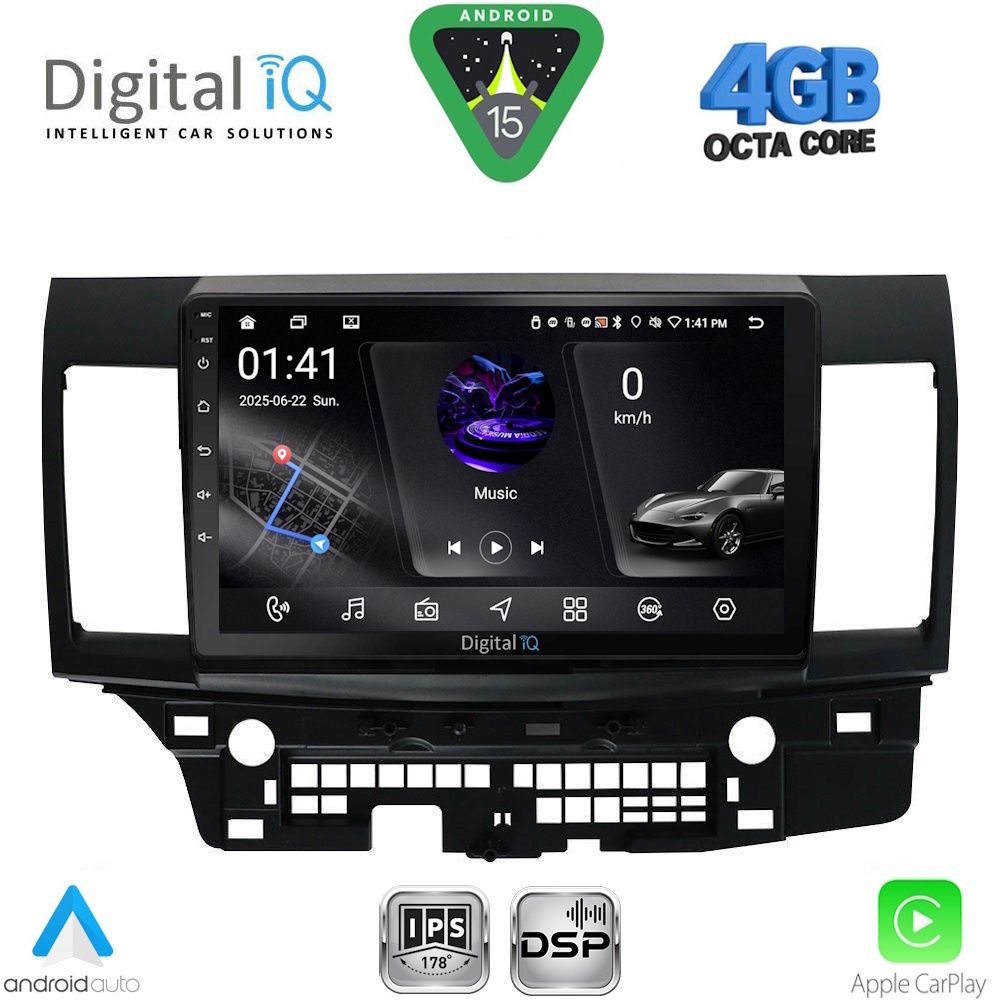 DIGITAL IQ RSG 6434_CPA (10inc) MULTIMEDIA TABLET for MITSUBISHI LANCER mod. 2008-2017