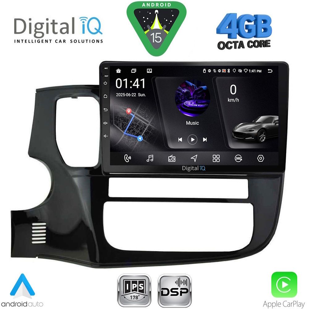 DIGITAL IQ RSG 6443_CPA (10inc) MULTIMEDIA TABLET for MITSUBISHI OUTLANDER mod. 2013-2020