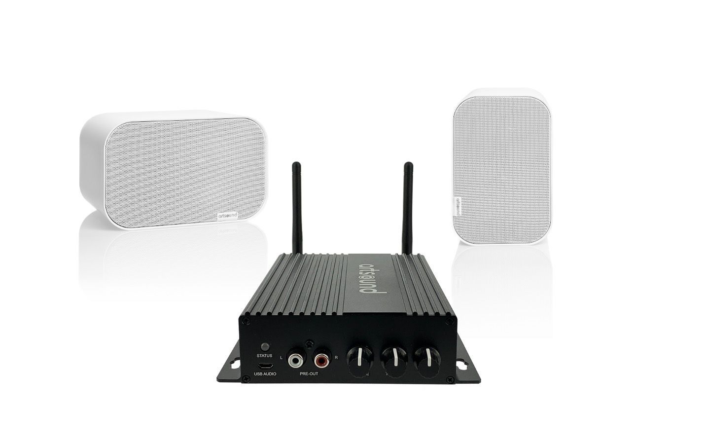 ArtSound SMARTPACK/UNI30 Ενισχυτής Multiroom και 2 Επιτοίχια Ηχεία UNI30W (Σετ)