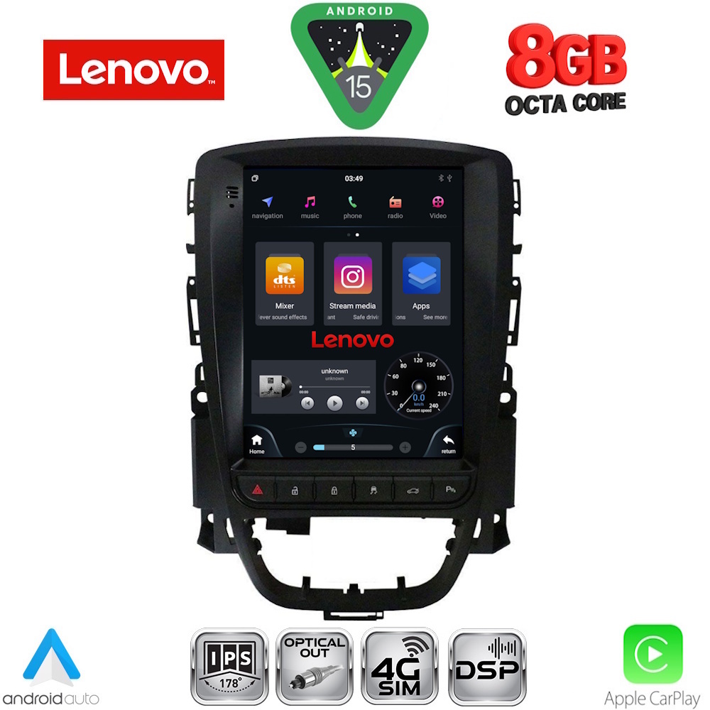 SSW10972_15 LENOVO SSW 10972_CPA TESLA STYLE for OPEL ASTRA J mod. 2011-2016 - Image 1