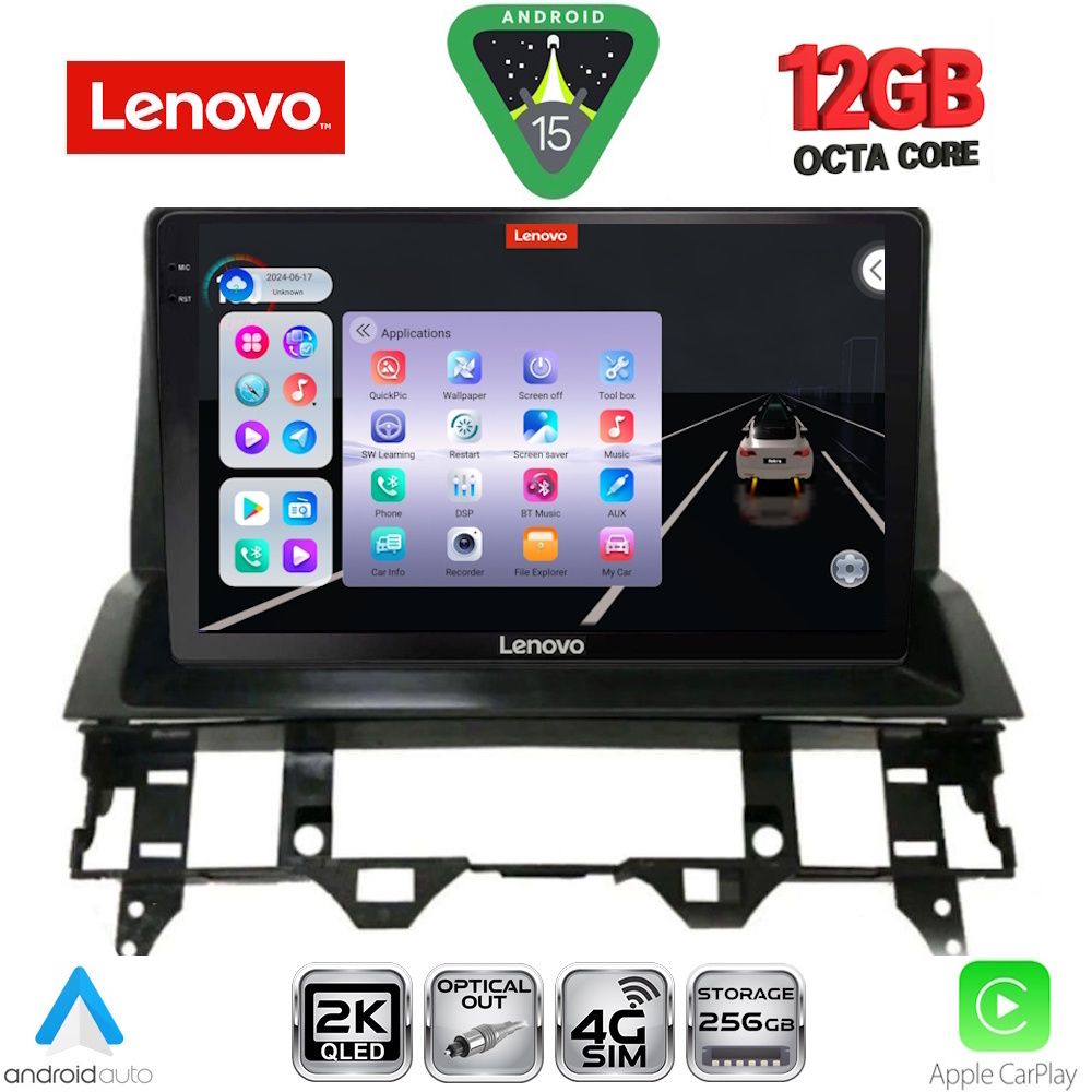 SSZ12376_DASH_15 LENOVO SSZ 12376_CPA DASH (10inc) MULTIMEDIA TABLET for MAZDA 6 mod. 2002-2008 - Image 1