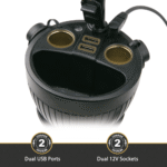 Scosche UH2PCUP PowerHub Cup-Holder Phone Mount and Charging Hub - Image 2