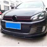 Μπροστινό Spoiler Για VW Golf VI (6) Look GTI Από Abs Πλαστικό Μαύρο Γυαλιστερό 3 Τεμάχια - Image 4