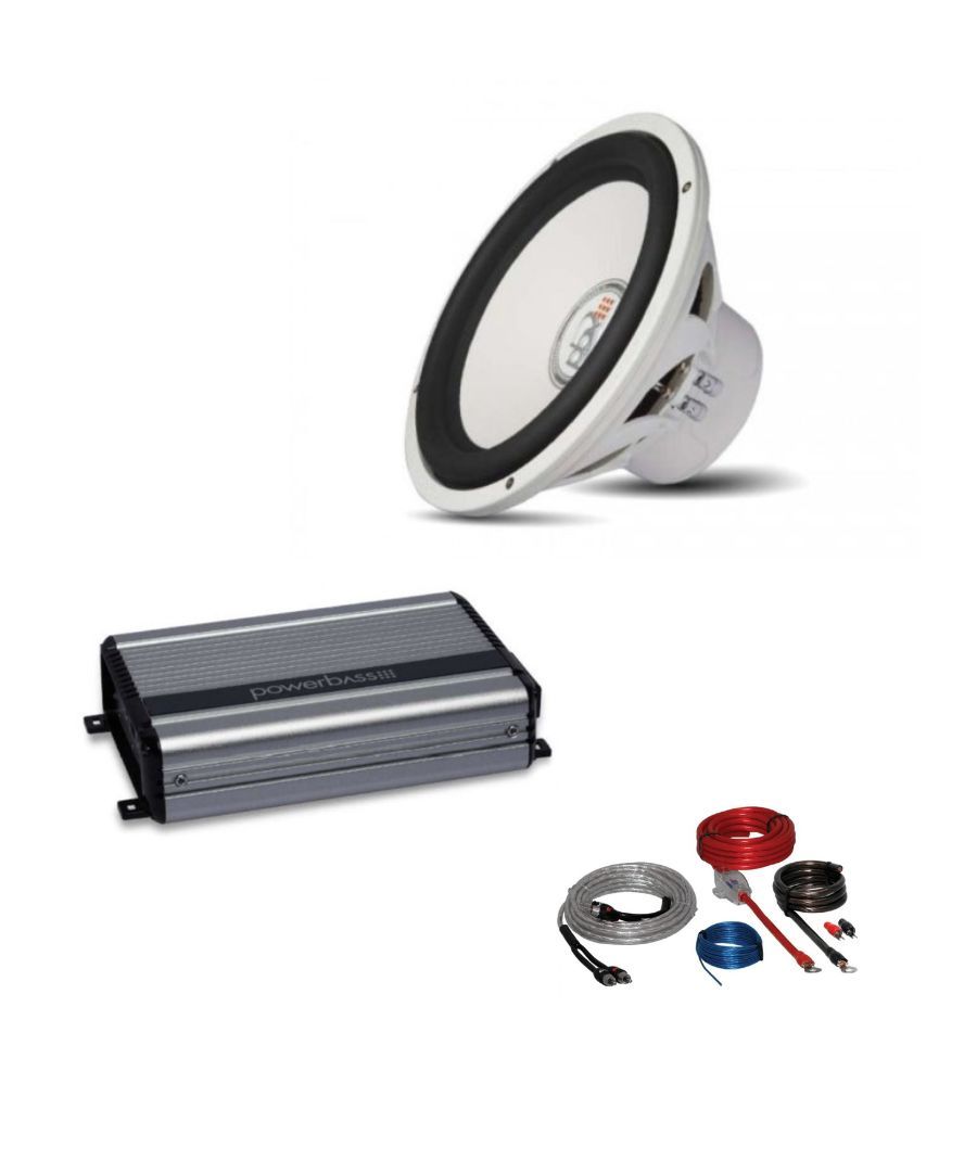 Powerbass XL-1240MF+XL-2205M+EPK10 Πακέτο Ήχου Σκάφους με Subwoofer, Ενισχυτή και Καλωδίωση (Σετ)