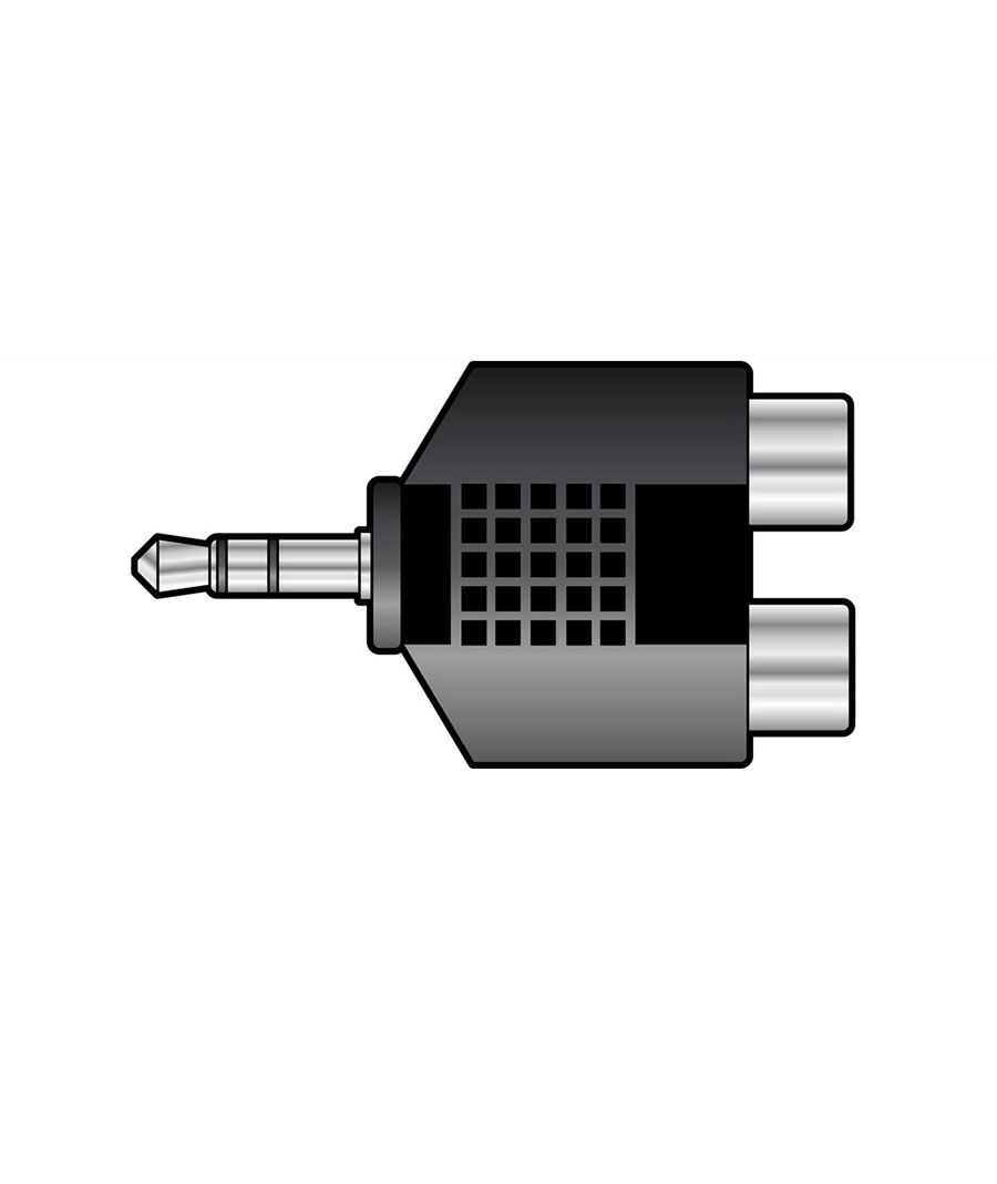 Qtx 759.490UK Αντάπτορας 3,5mm Stereo Jack Plug – 2 x RCA Phono Socket (Τεμάχιο)