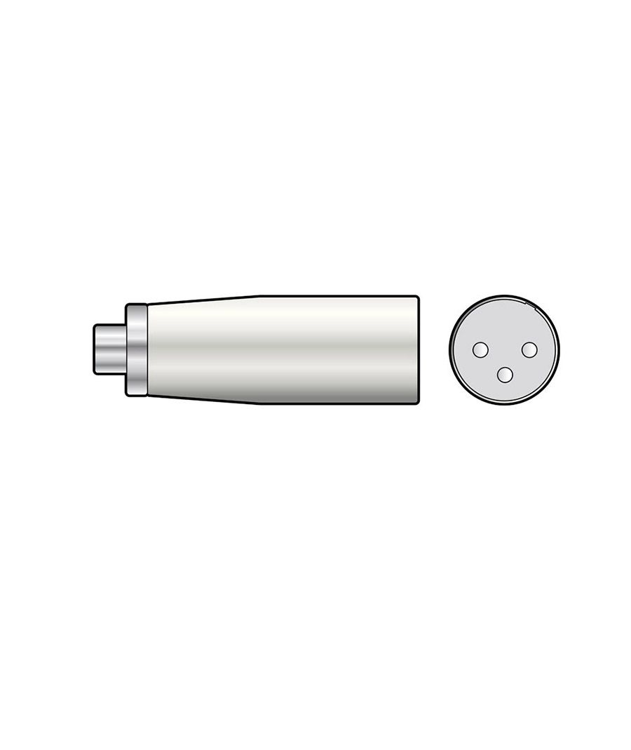 Qtx 764.343UK Αντάπτορας RCA Phono Socket – 3-pin XLR αρσενικό (Τεμάχιο)