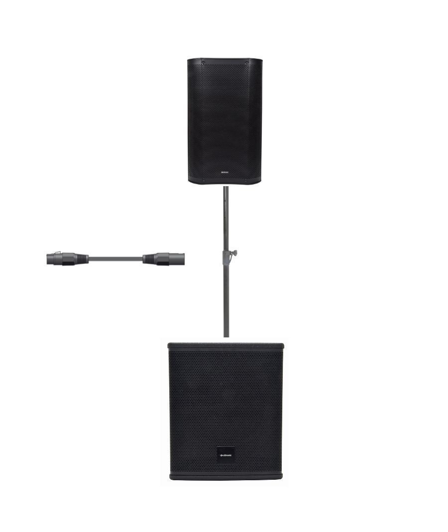 Citronic CS1012A Πακέτο Ενεργών Ηχείων 10'' με Πλαστική Καμπίνα και Subwoofer 12'' (Σετ)