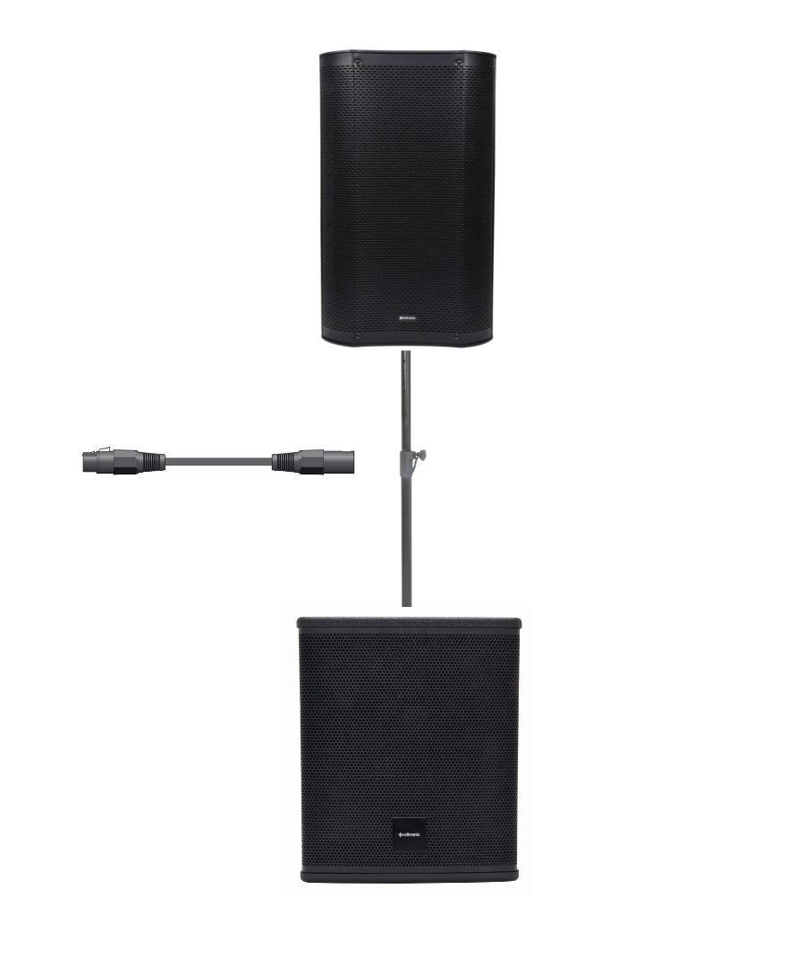 Citronic ACTIVE-CUBA-15 Πακέτο Ενεργών Ηχείων 15'' με Ξύλινη MDF Καμπίνα και Subwoofer 18'' (Σετ)