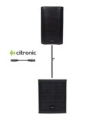 Citronic ACTIVE-CASA-15 Πακέτο Ενεργών Ηχείων 15'' με Πλαστική Καμπίνα και Subwoofer 18'' (Σετ) - Image 2