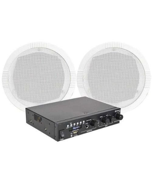 Adastra 2*RC5+A22 Πακέτο Background Music με Ενισχυτή και 2 Ηχεία Οροφής (Σετ)
