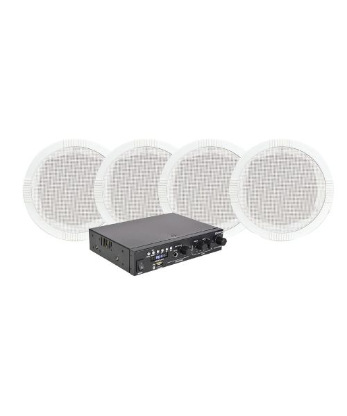 Adastra 4*RC5+A22 Πακέτο Background Music με Ενισχυτή και 4 Ηχεία Οροφής (Σετ)
