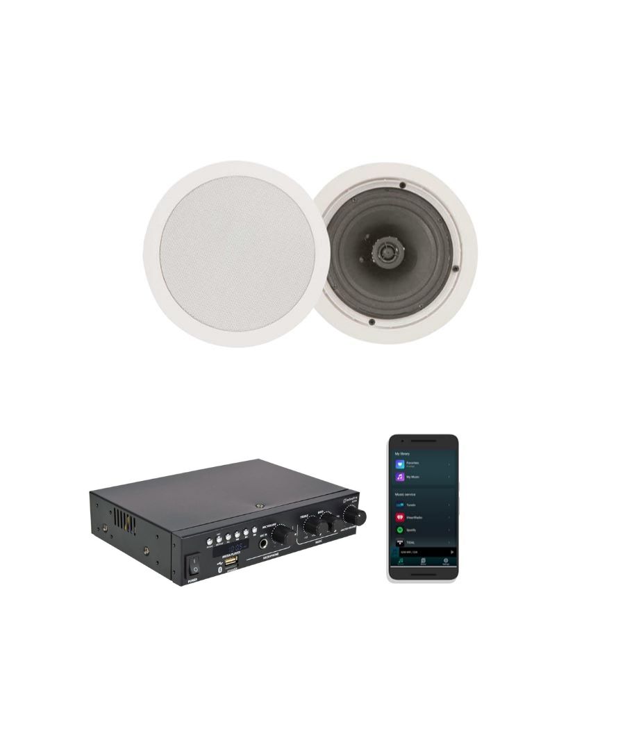 Adastra 2*CC6V+A200 Ενισχυτής με 2 Ηχεία Οροφής 6,5'' (Σετ)