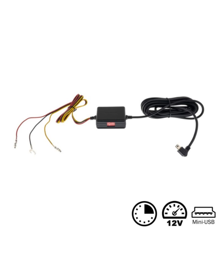Ampire ACC2 Τροφοδοτικό για DASH CAM με MINI-USB (καθυστέρηση απενεργοποίησης) (Τεμάχιο)