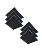 Audiodesigner Colour Ceiling Panels Black Χωνευτά Ηχοαπορροφητικά Πάνελ Οροφής 60x60x2,5 cm (6 Τεμάχια)