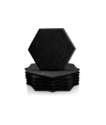 Audiodesigner PET Hexagon Black 12 Ηχοαπορροφητικά Πάνελ 20 cm / 2 τ.μ. + ΔΩΡΟ Βενζινόκολλα (Σετ) - Image 3