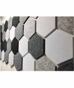 Audiodesigner PET Hexagon 12 Ηχοαπορροφητικά Πάνελ 20 cm Black-Grey / 2 τ.μ. + ΔΩΡΟ Βενζινόκολλα (Σετ) - Image 2
