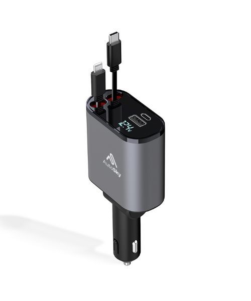 AutoSky ARCC101 Φορτιστής Αυτοκινήτου Ταχείας Φόρτισης 4 σε 1