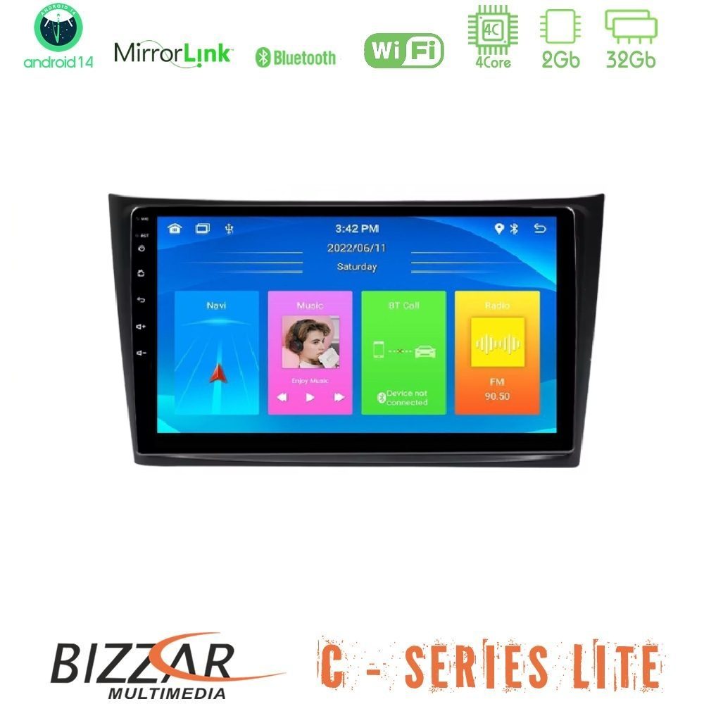 Bizzar C Series Lite 4Core Android14 2+32GB  Volvo XC90 2006-2014 Navigation Multimedia Tablet 10"