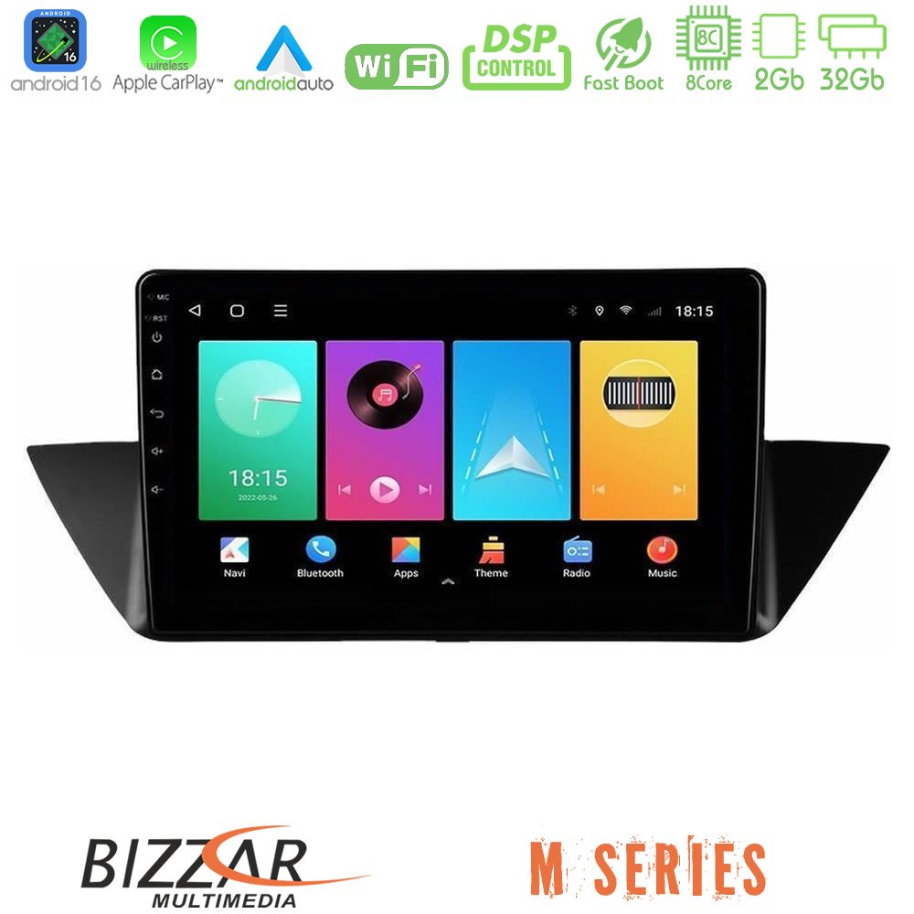 Bizzar M Series 8Core Android16 2+32GB  BMW Χ1 E84 Navigation Multimedia Tablet 10"