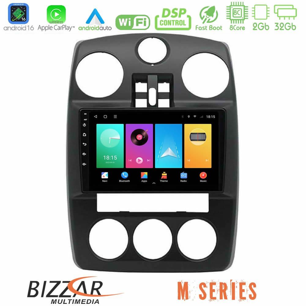 Bizzar M Series 8Core Android16 2+32GB  Chrysler PT-Cruiser 2000-2005 Navigation Multimedia Tablet 9"