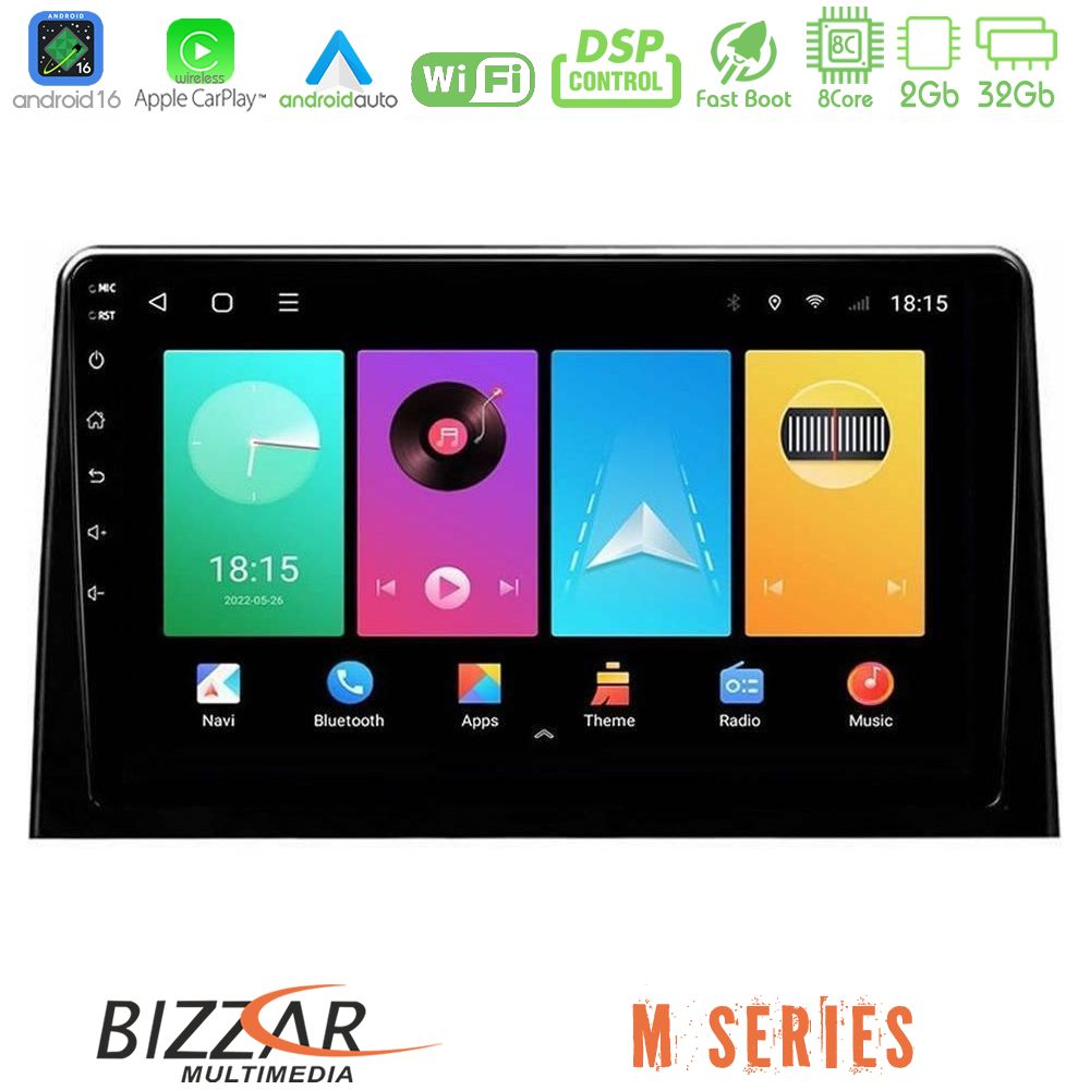 Bizzar M Series 8Core Android16 2+32GB  Peugeot Partner / Citroën Berlingo 2020-> Navigation Multimedia Tablet 10"