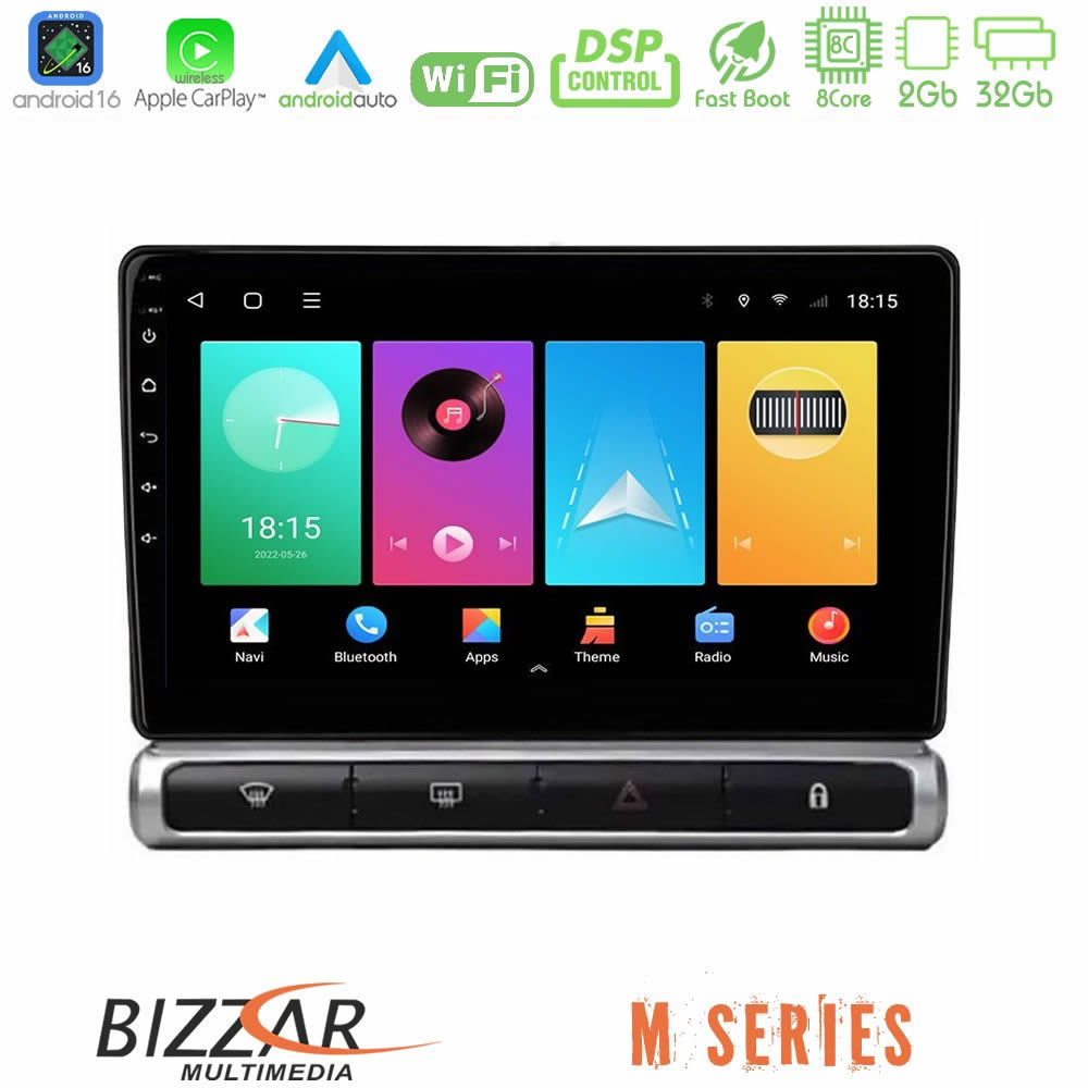 Bizzar M Series 8Core Android16 2+32GB  Citroen C3 2016-> Navigation Multimedia Tablet 9"