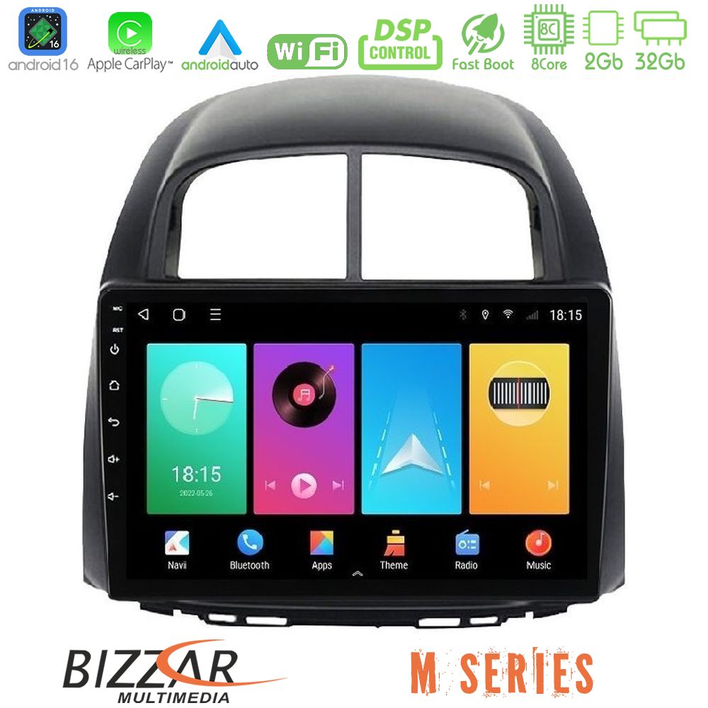 Bizzar M Series 8Core Android16 2+32GB  Daihatsu Sirion/Subaru Justy Navigation Multimedia Tablet 10"