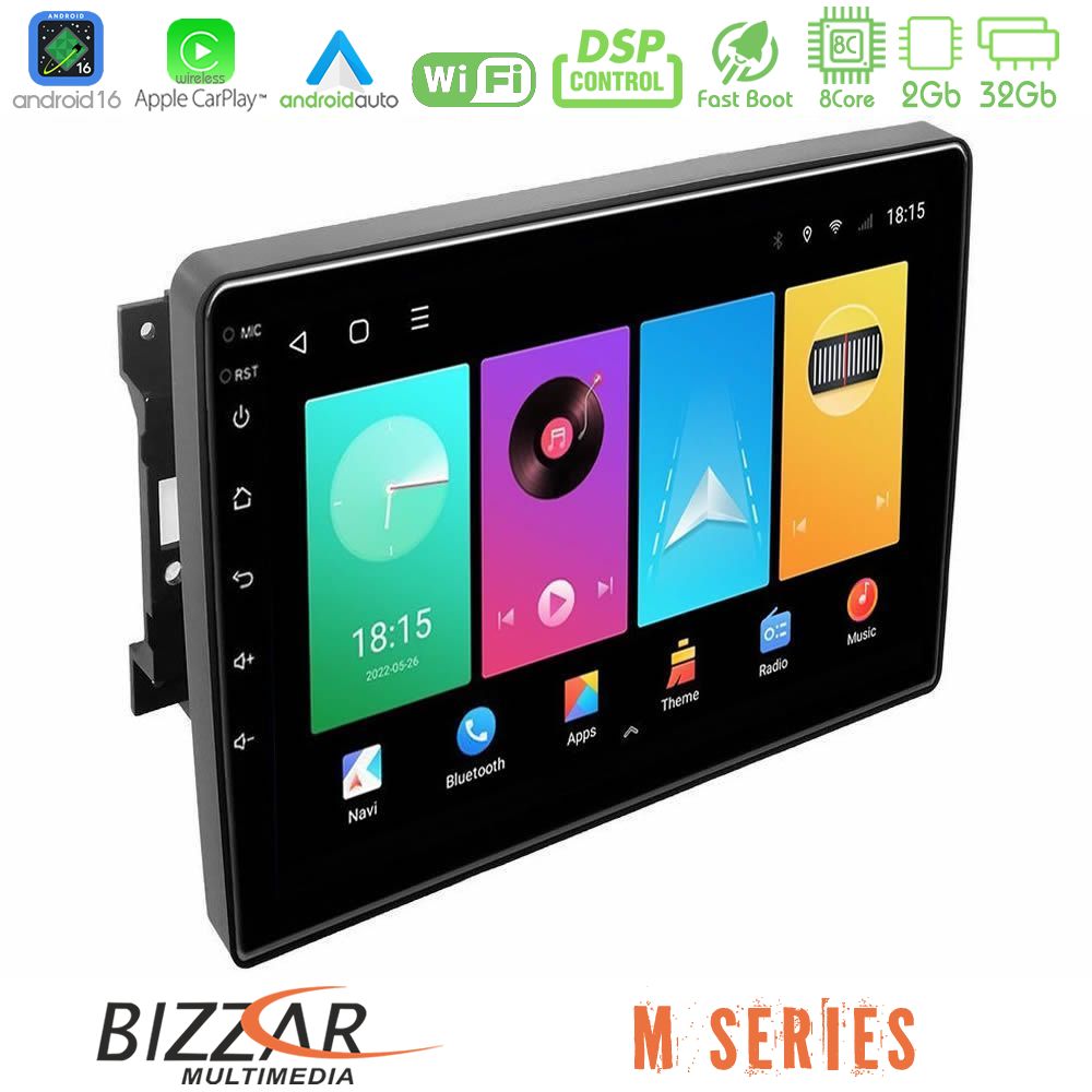 Bizzar M Series 8Core Android16 2+32GB  Chrysler / Dodge / Jeep Navigation Multimedia Tablet 10"
