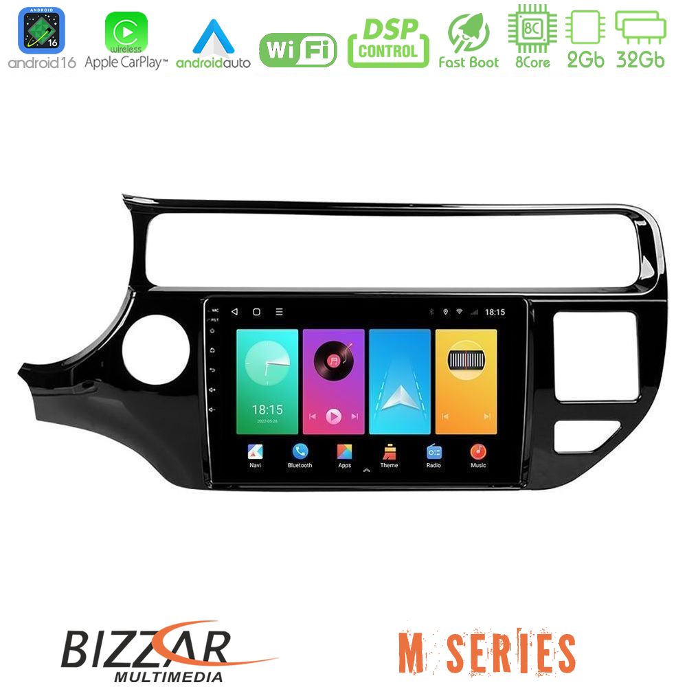 Bizzar M Series 8Core Android16 2+32GB  Kia Rio 2015-2017 Navigation Multimedia Tablet 9"