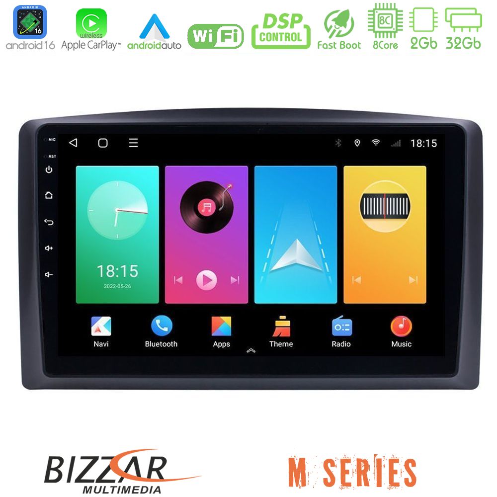 Bizzar M Series 8Core Android16 2+32GB  Mercedes Vito 2015-2021 Navigation Multimedia Tablet 10"
