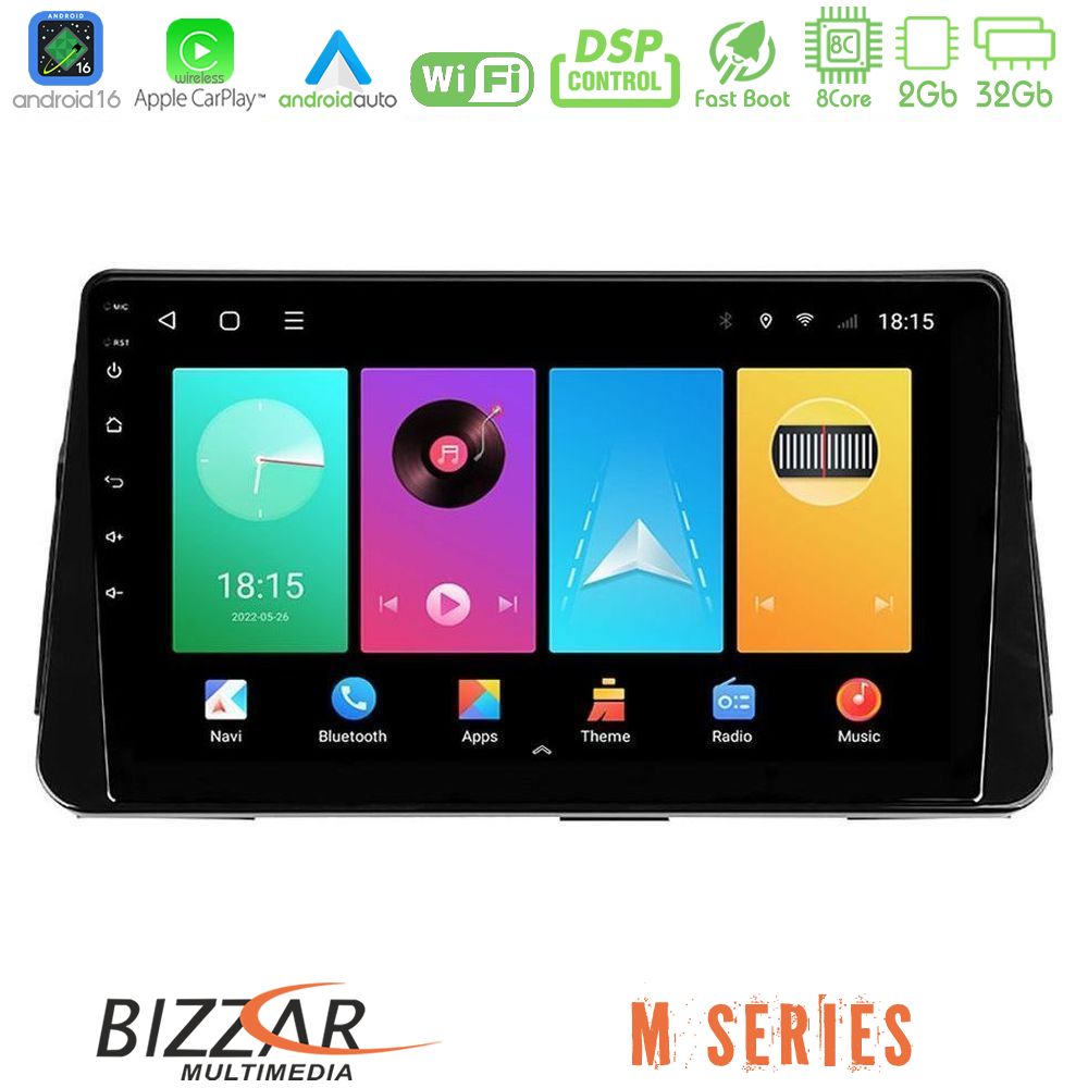 Bizzar M Series 8Core Android16 2+32GB  Nissan Micra K14 Navigation Multimedia Tablet 9"