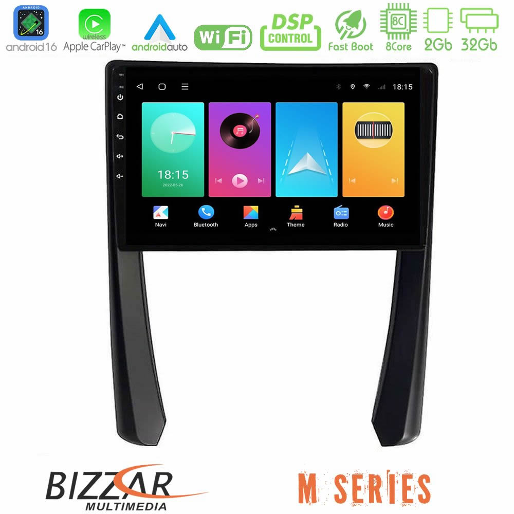 Bizzar M Series 8Core Android16 2+32GB  Porsche 911/Cayman/Boxster Navigation Multimedia Tablet 9"