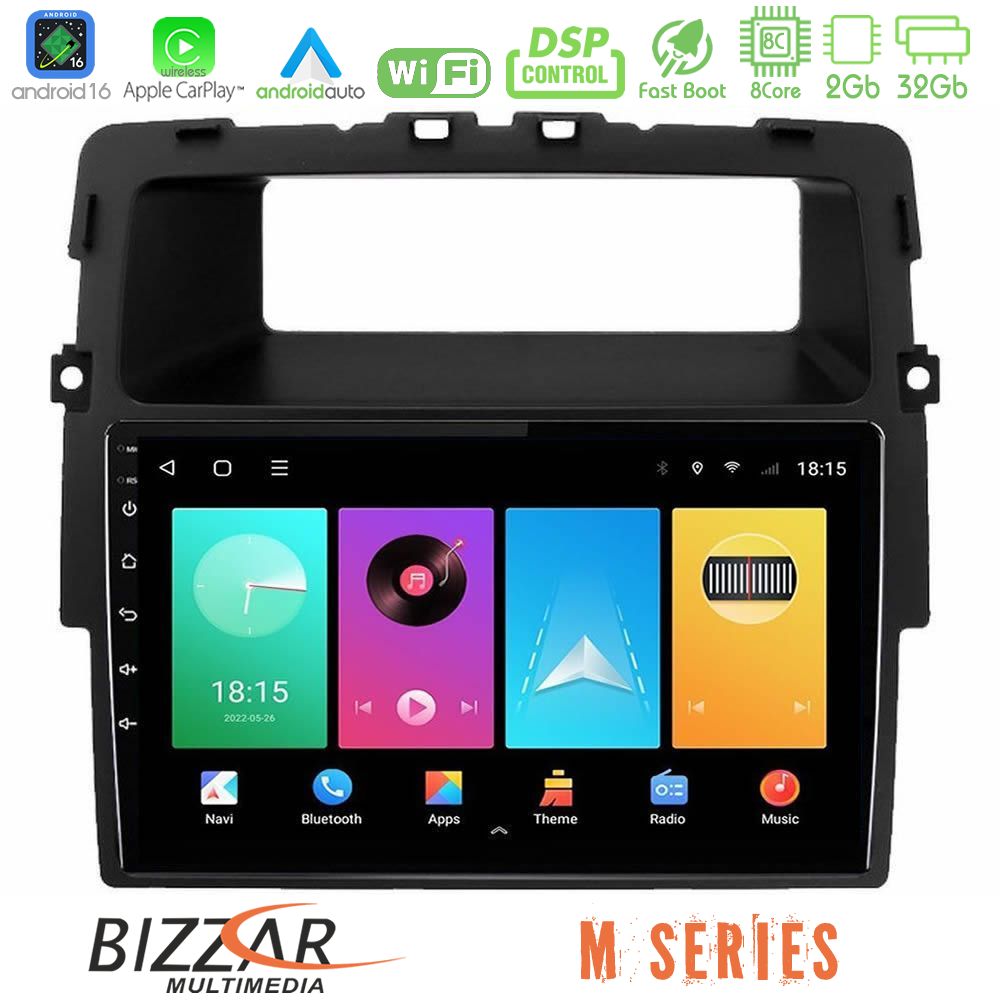 Bizzar M Series 8Core Android16 2+32GB  Renault/Nissan/Opel Navigation Multimedia Tablet 10"