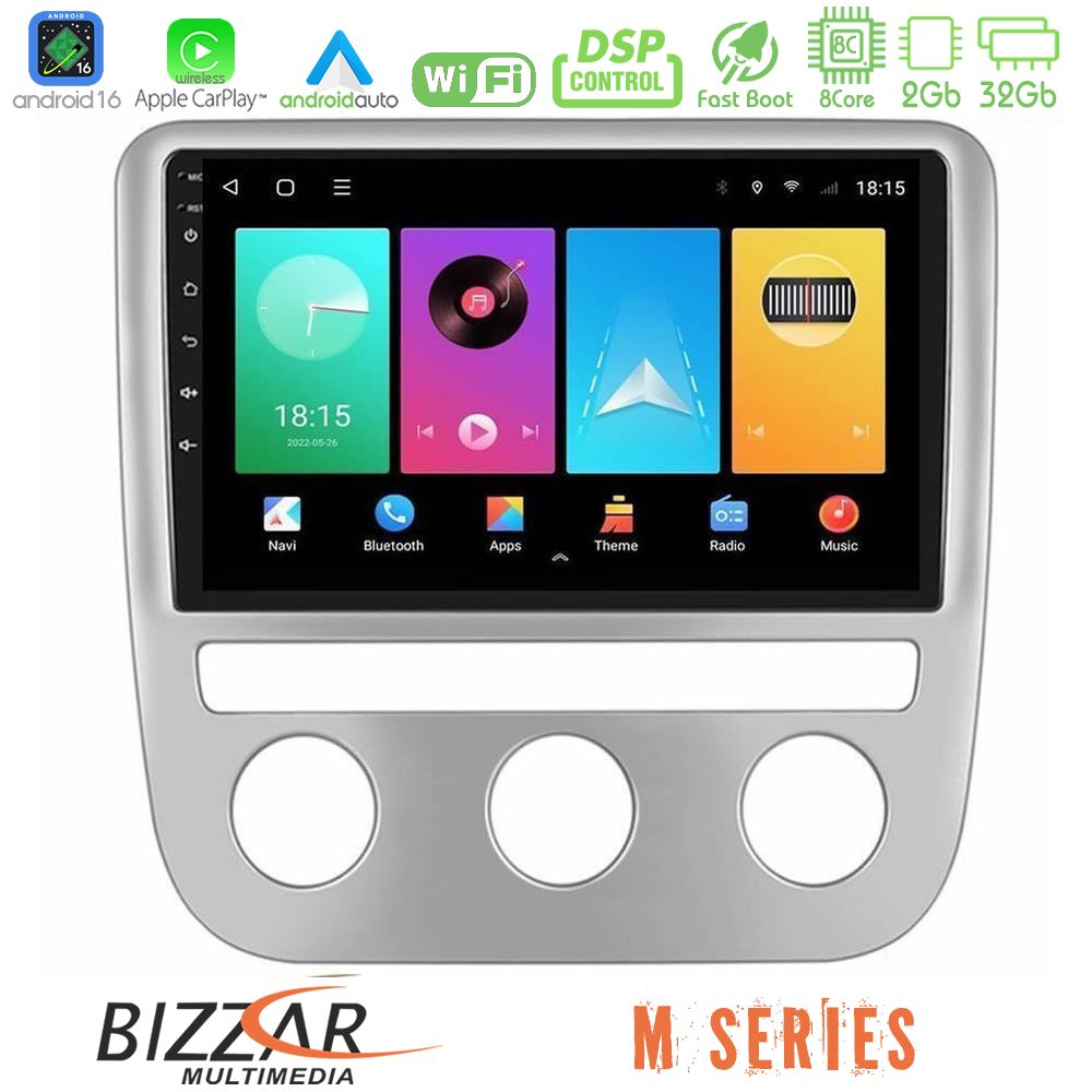 Bizzar M Series 8Core Android16 2+32GB  VW Scirocco 2008-2014 Navigation Multimedia Tablet 9"