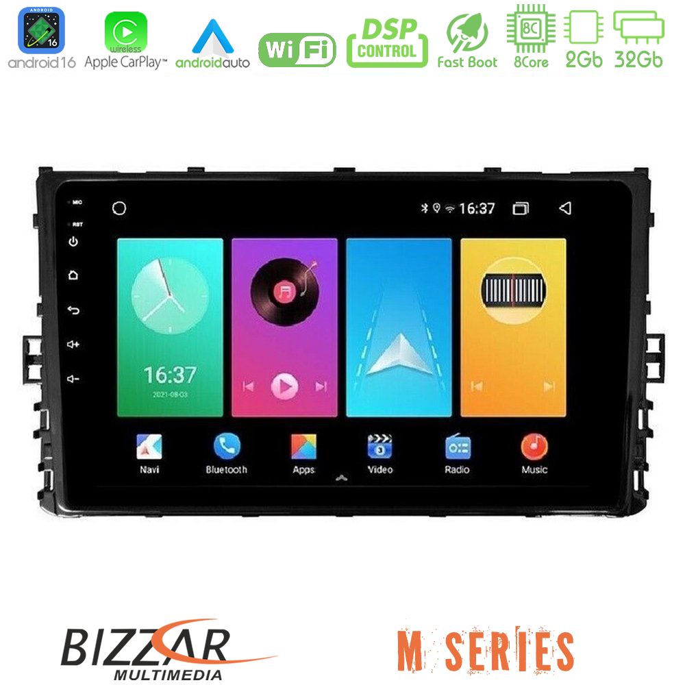 Bizzar M Series 8Core Android16 2+32GB  VW MQB 2017-> Navigation Multimedia Tablet 9"