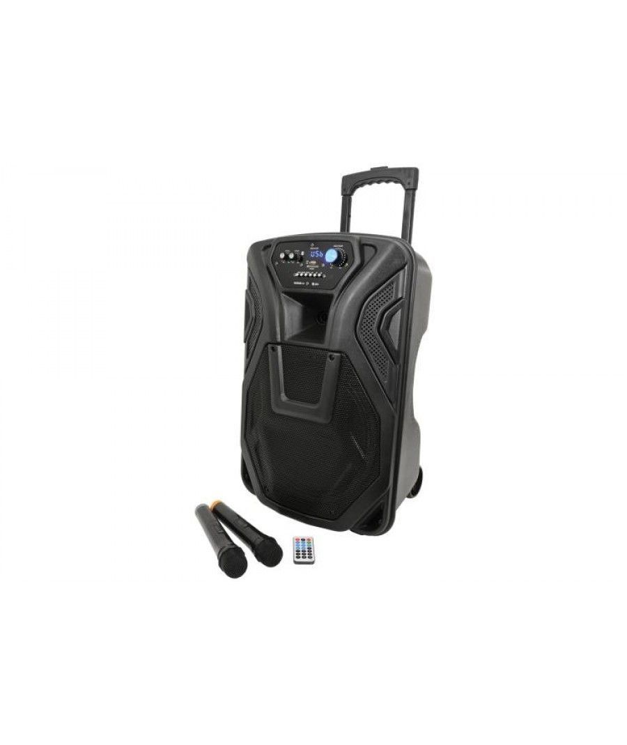 Qtx BUSKER-12 Busker PA Με Μικρόφωνο VHF, Media Player & Bluetooth 12" 80W RMS (Σετ)