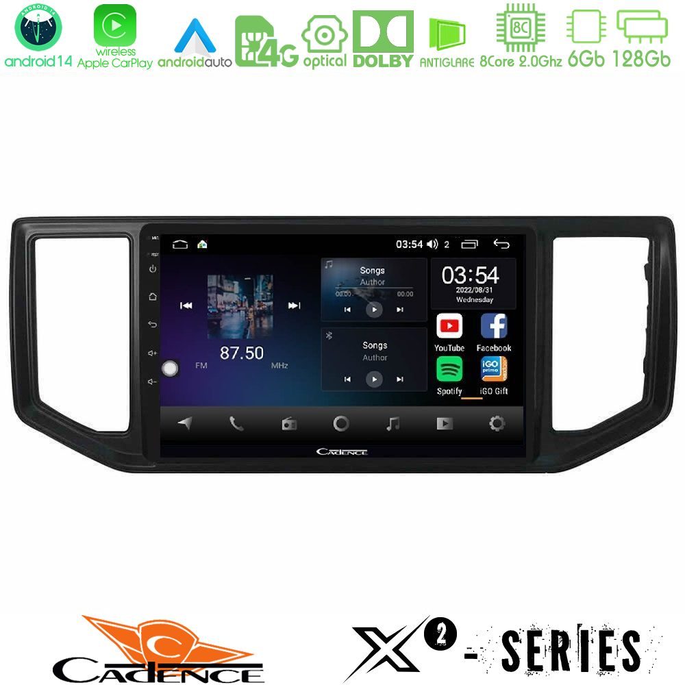 Cadence X2 Series 8Core Android14 6+128GB  VW Amarok 2017-2022 Navigation Multimedia Tablet 9"