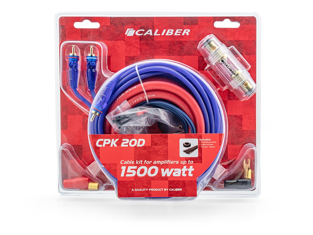 Caliber CPK20D Κιτ Καλωδίωσης Αυτοκινήτου 20mm 1500Watt