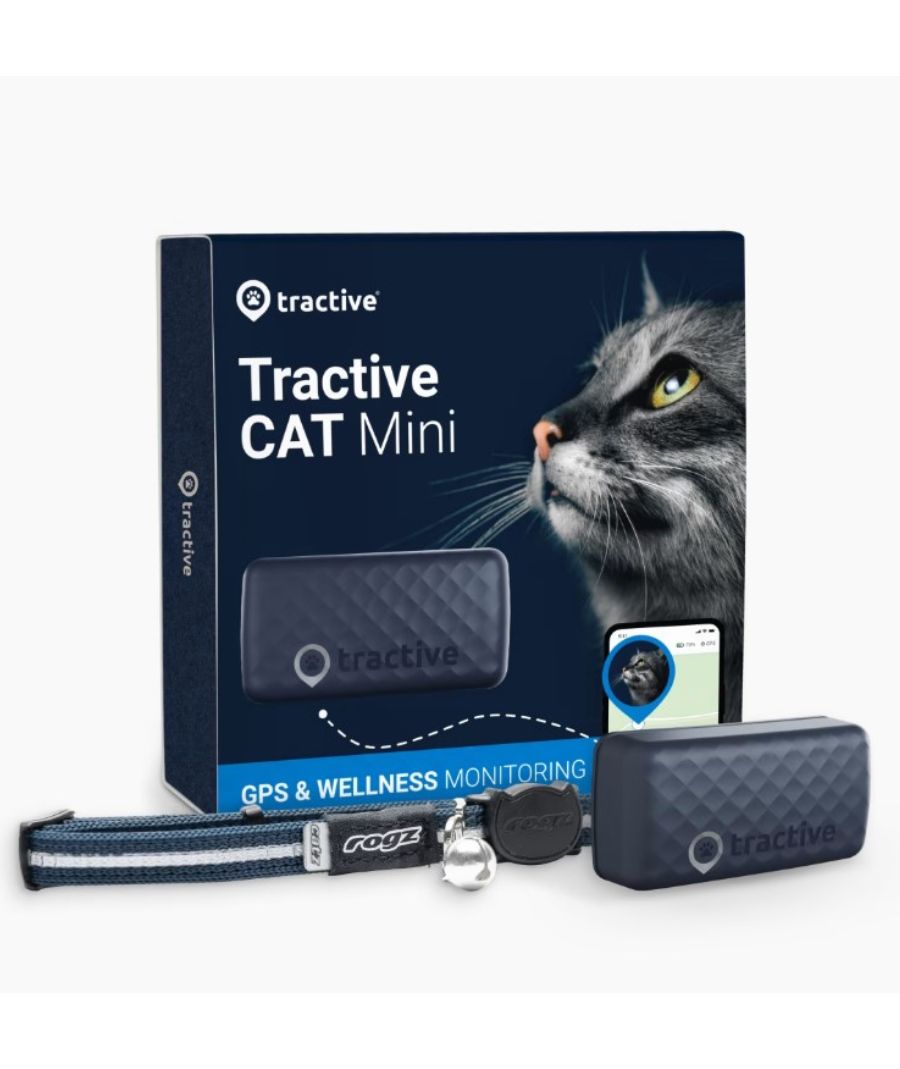Tractive CAT mini GPS Pet Tracker Γάτας με Κολάρο Dark Blue (Τεμάχιο)