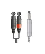 Citronic 190.135UK Καλώδιο Ήχου 3.5mm mini jack σε 2 x Stereo XLRM 1m - Image 2